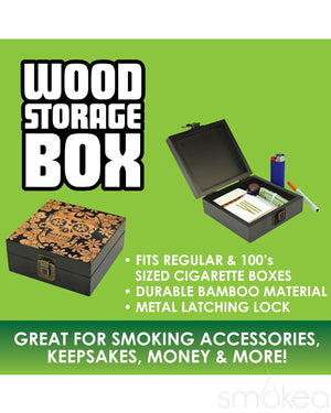 Smokezilla Decorative Wood Storage Box (3pc Display)