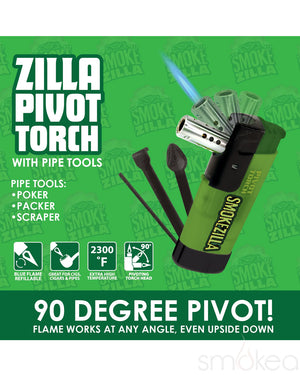 Smokezilla Pivot Torch Lighter w/ Tools (24pc Display)